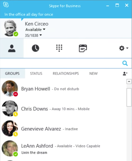 screenshot of Microsoft 365